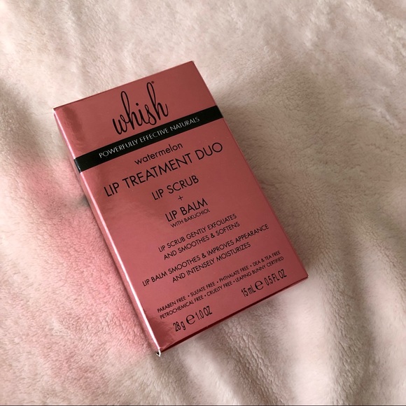 Whish Lip Treatment Duo • Lip Scrub and Lip Balm • Watermelon NIB 🍉 - Picture 4 of 7